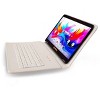 LINSAY 10.1"Octa Core  256GB Storage Android 15 Tablet with White Crocodile Style Keyboard - 2 of 3