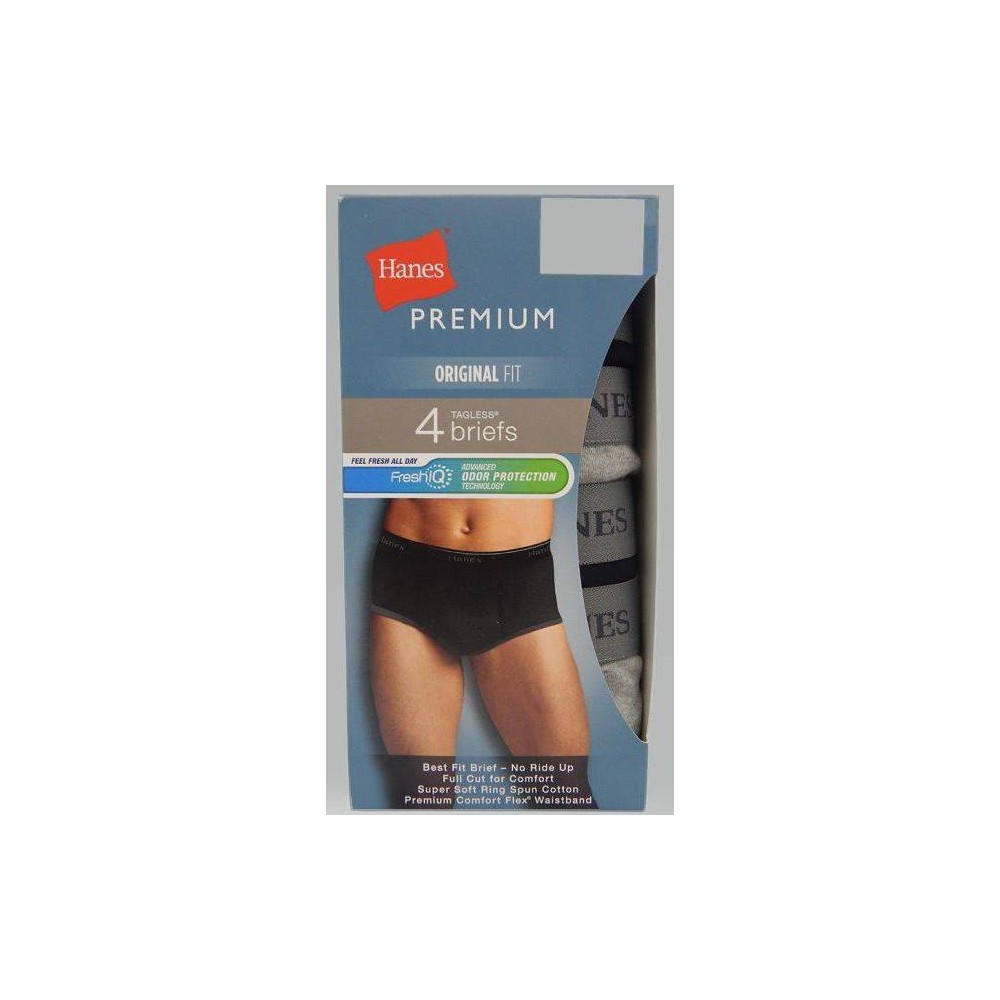 Hanes Premium Men's Big & Tall Classic Boxer Briefs 4pk - White 4XLT