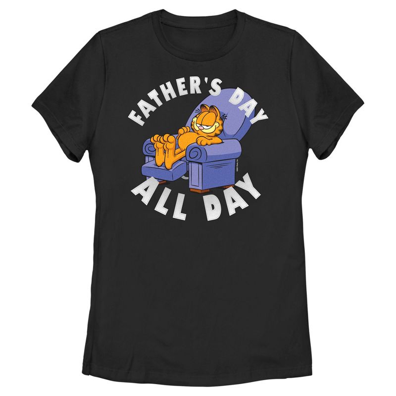Women's Garfield Father's Day All Day T-Shirt, 1 of 5