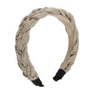 Unique Bargains Women's Elegant Five-strand Braid Wide Hairband 6.69"x4.72" 1 Pc - 1 of 3