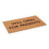 HomeRoots 17" X 29" Brown And Black Christmas Outdoor Coir Door Mat - 4 of 4