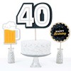 Big Dot of Happiness Cheers and Beers to 40 Years - 40th Birthday Party Centerpiece Sticks - Table Toppers - Set of 15 - 3 of 4