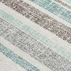 HomeRoots 9' X 12' Teal Blue And Gray Striped Washable Indoor Outdoor Area Rug - 4 of 4