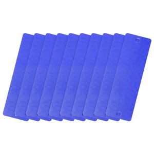 Unique Bargains Aluminium DIY Laser Printing Office Engraving Blank Metal Cards 10 Pcs - 1 of 4