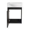 Grungis Modern Floating Bathroom Vanity Sink Combo with 1 Drawer,Modern Small Bathroom Sink Cabinet Set with Ceramic Basin - 4 of 4