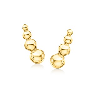 Pure Collection by Ross-Simons 18kt Gold Vermeil Beaded Ear Climbers - 1 of 4