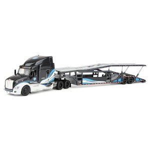 Iconic Replicas 1/64 Peterbilt 579 Semi Truck with Car Hauler Trailer ...