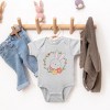 The Juniper Shop Easter Bunny Flower Wreath Baby Bodysuit - 2 of 2