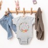 The Juniper Shop Easter Bunny Flower Wreath Baby Bodysuit - image 2 of 2