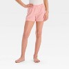 Girls' 2pc Short Sleeve T-Shirt & Boxer Shorts Pajama Set - art class™ - 4 of 4