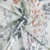 Habitat 100% Polyester Audrey Sheer Grommet Floral Faux Linen Curtain Panel  Multi - 3 of 4