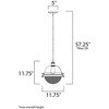 Maxim Lighting Portside 1 - Light Pendant in  Oil Rubbed Bronze/Antique Brass - 3 of 4