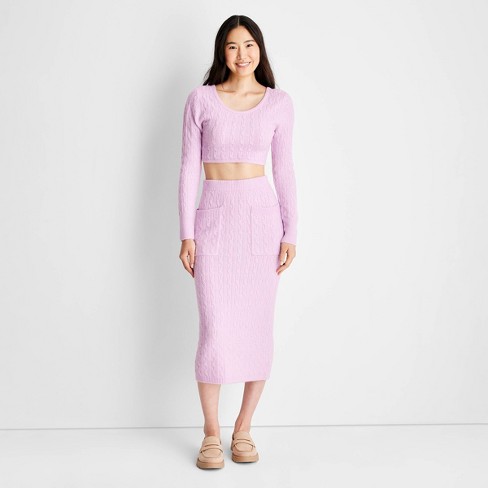 Women's High-rise Midi Sweater Skirt - Future Collective™ With