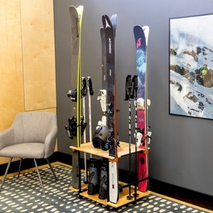 Teal Triangle Silverton Ski Organizer | Holds 4 Pairs of Skis - 1 of 4