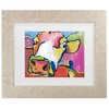 Trademark Fine Art Pat Saunders-White Fuschia Strata Matted Framed Art - 2 of 4