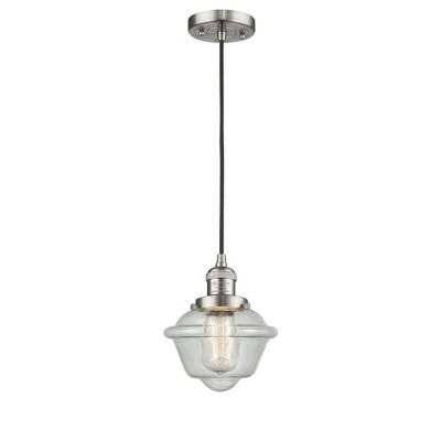Oxford - 1 Light Cord Hung Mini Pendant In Traditional Style-8 Inches Tall and 7.5 Inches Wide