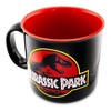 Silver Buffalo Jurassic Park Classic Logo Black Ceramic Camper Mug | Holds 20 Ounces - 3 of 4