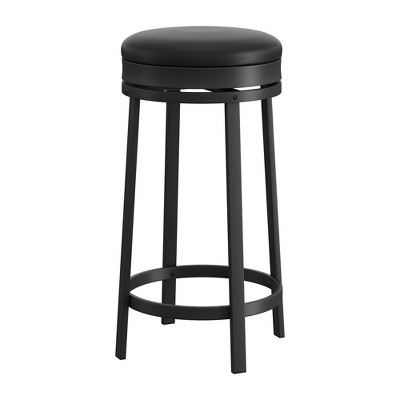 Swivel Bar Stools, 24" Counter Height Bar Stools with Footrest