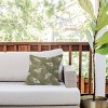 16"x16" Deny Designs Avenie Midnight Blooms Shaded Lichen Square Outdoor Throw Pillow Green - 3 of 4