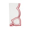 Saro Lifestyle Embroidered Polka Dot Napkin w/ Scallop Edge (Set of 4) - 3 of 4