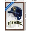 Trends International MLB Milwaukee Brewers - Drip Helmet 22 Framed Wall Poster Prints - 3 of 4