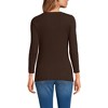Lands' End Women's 3/4 Sleeve Variegated Micro Rib Henley - 2 of 4
