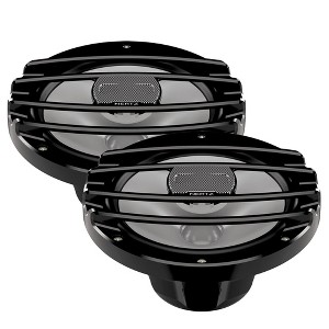 Hertz HMX-8-S-LC 8 in. 4-Ohm Powersports Coaxial Speaker Set with RGB LED Lights(Pair) - 1 of 2