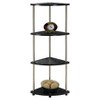 48 4 Tier Corner Shelf Black - Breighton Home