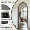 57"x20" Arched Full Length Mirror, Full Floor Mirror with Stand, Large Full Body Mirror, Wall Mirror for Bedroom Living Room - 4 of 4