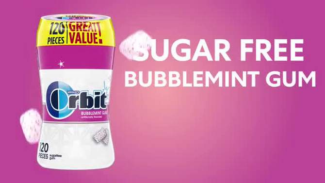 Orbit Bubblemint Sugar Free Gum - 120ct, 2 of 8, play video