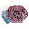 Weird Girls Club Distressed - Women's Graphic Sweatshirt - 2 of 4