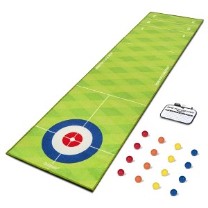 GoSports Pure Putt Challenge Curling & Shuffleboard 2-in-1 Putting Rug - 18pc - 1 of 4