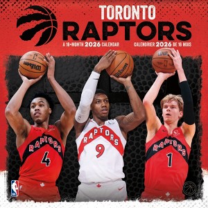 Trends International 2026 Toronto Raptors Bilingual French 12"x12" Wall Calendar - 1 of 4
