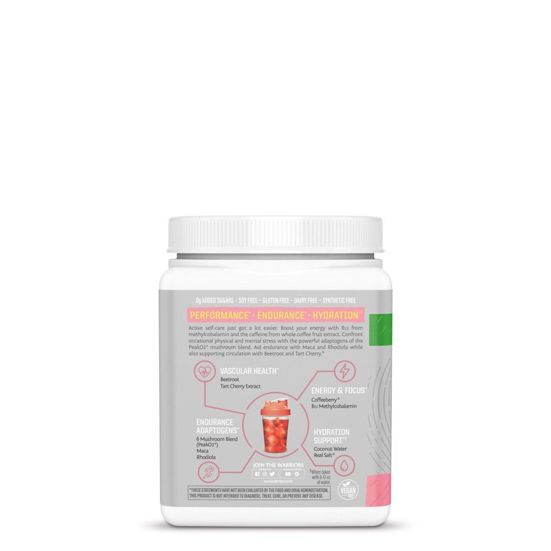 Sunwarrior Active Energy Pre-Workout Plus Hydration Powder, Strawberry Lemonade, 285g, 3 of 5