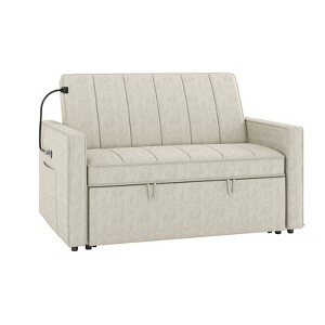 Francis  Upholstered Sleeper Sofa with Mobile Phone Holder and Built-in USB Port | HULALA HOME - 1 of 4