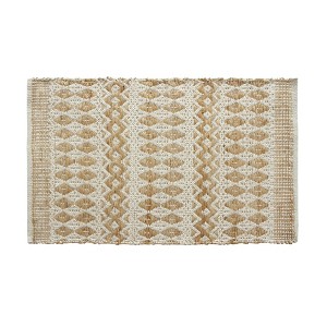Patina Vie Vintage Inspired Accent Rug Terracotta/Natural Geometric - 1 of 4