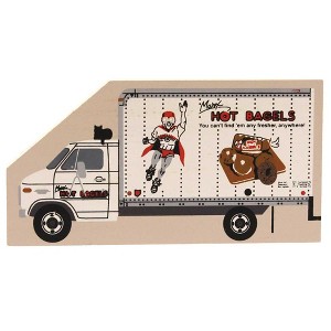 Cat's Meow Village 2.0 Inch Marx Bagel Delivery Truck Landmark Cincinnati Village Buildings - 1 of 2