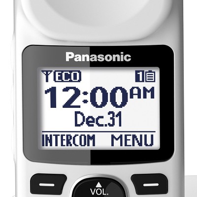 Panasonic® 1-Handset DECT 6.0 40-dB Amplified/Expandable Cordless Phone ...