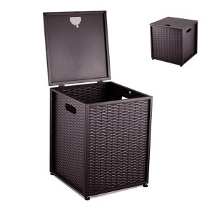 Propane Tank Cover Table, Hideaway Table for Gas Fire Pits - 20 Lbs Propane Tank Storage Side Table - 1 of 4