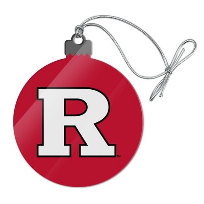 Rutgers Scarlet Knights Logo Acrylic Christmas Tree Holiday Ornament