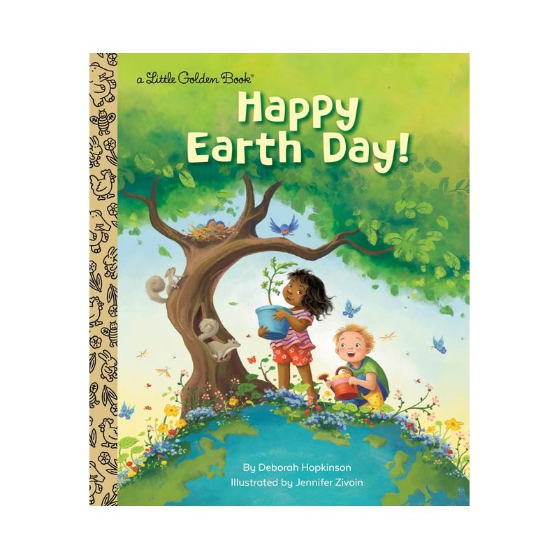 Happy Earth Day! - (Little Golden Book) by  Deborah Hopkinson (Hardcover), 1 of 2