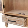 59.06" Chic Accent Cabinet with 4 Doors, 3 Drawers Farmhouse Sideboard Buffet with Adjustable Shelves, Modern Credenza Storage, Easy Assembly - 4 of 4