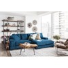 Lesly Modern Square Arm Polyester Fabric Deep-Seated Sectional Sofa - 3 of 4