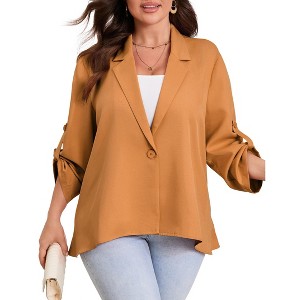 Clearlove Womens Blazer 2026 Spring Fall Bussiness Long Sleeve Open Front Work Office Dressy Suit Jackets - 1 of 4