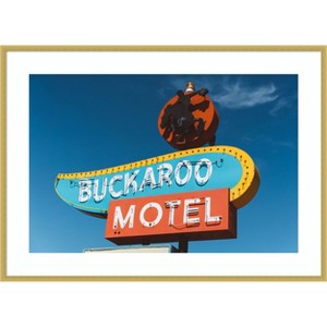 Amanti Art Buckaroo Motel by Bethany Young Wood Framed Wall Art Print - 1 of 4