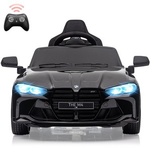 12V Licensed BMW M4 Kids Ride On Car,Electric Toy Vehicle with Remote Control, 3 Adjustable Speeds, Bluetooth - 1 of 4
