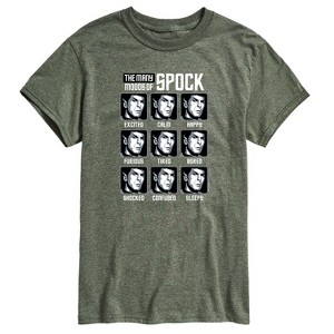 Men's - Star Trek - Spock Moods Short Sleeve Graphic T-Shirt - 1 of 4