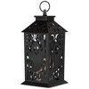 Northlight LED Lighted Ghosts Halloween Candle Lantern - 11" - Black - 4 of 4