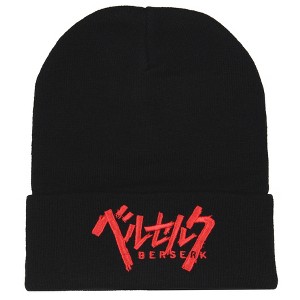 Berserk Manga Anime Embroidered Logo Beanie Embroidered Knit Beanie Hat Cap - 1 of 4