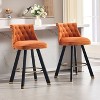 NicBex Luxury Accent Chair Barstools Set of 2 Living Room Chair with Upholstered Counter Height for Kitchen Island, Dining Room - 3 of 4